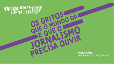 Prêmio Jovem Jornalista abre inscrições para edição de 2022 Prêmio Jovem Jornalista abre inscrições para edição de 2022